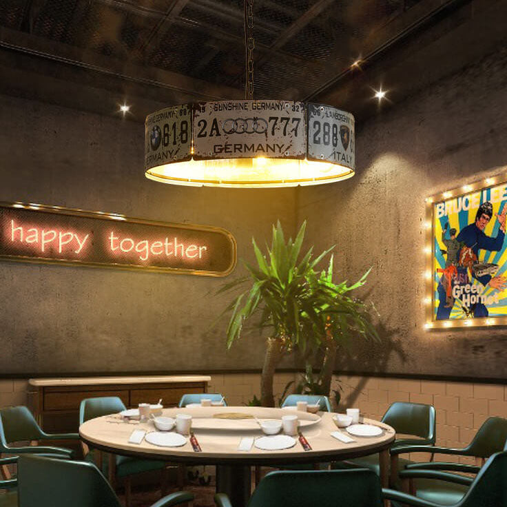 Industrial Metal Chandelier
