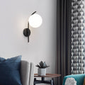 Modern Arc Glass Globe Wall Sconce