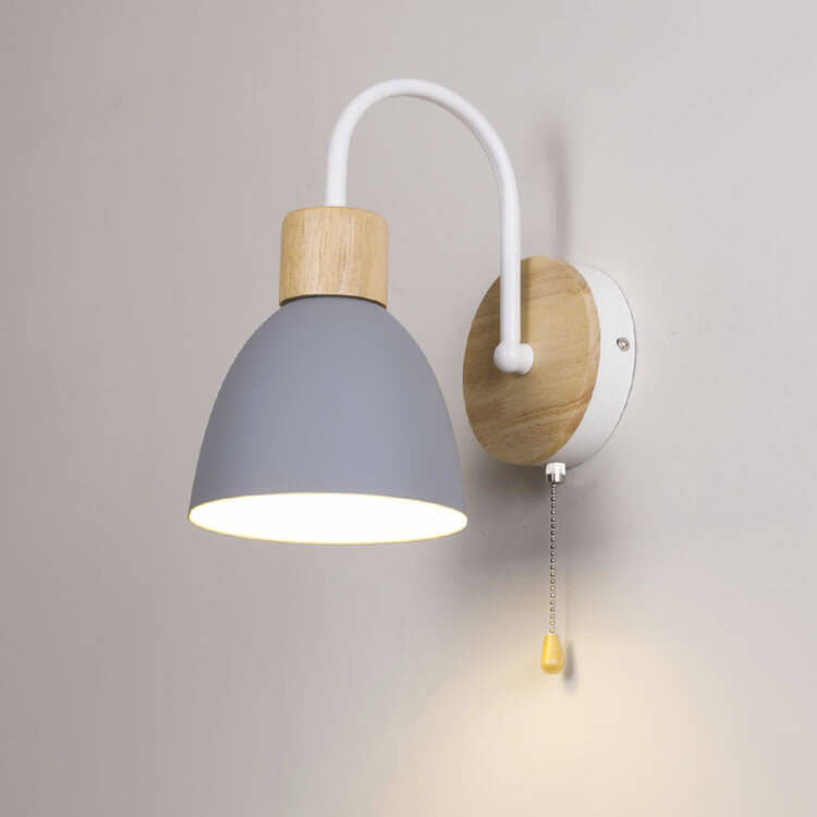 Nordic Macaron Wall Sconce with Switch