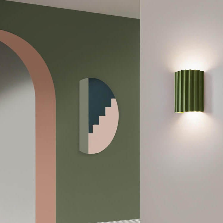 Striped Macaron Resin Wall Sconce