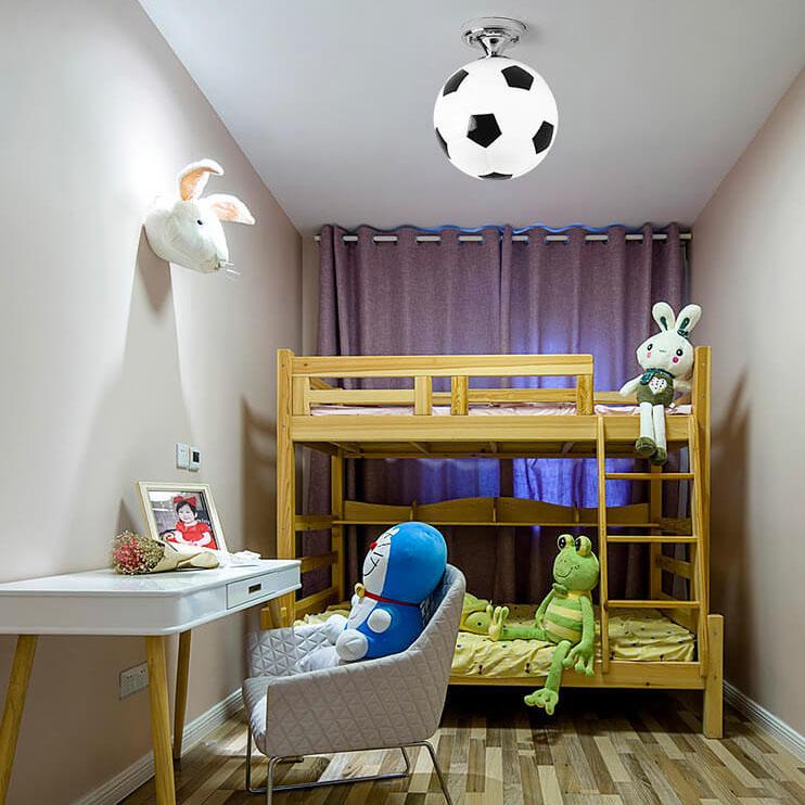 Premium Basketball & Soccer Semi-Flush Mount Ceiling Light