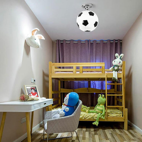 Basketball & Soccer Semi-Flush Mount Ceiling Light