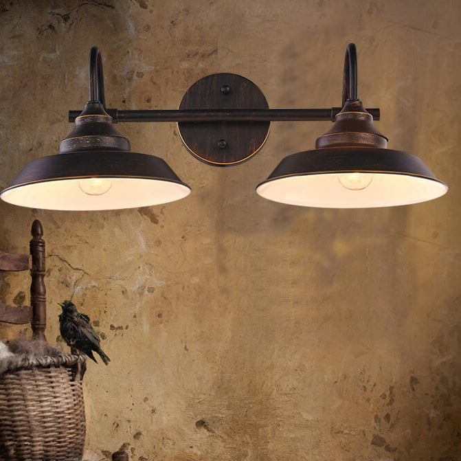 Vintage Industrial Iron Wall Sconce