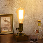 Premium Vintage Industrial Iron Table Lamp - 1-Light Design