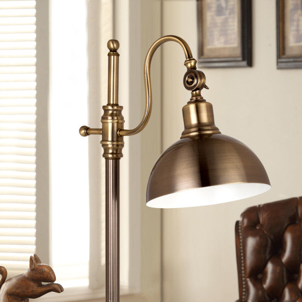 Retro Gold Iron Long Arm LED Table Lamp
