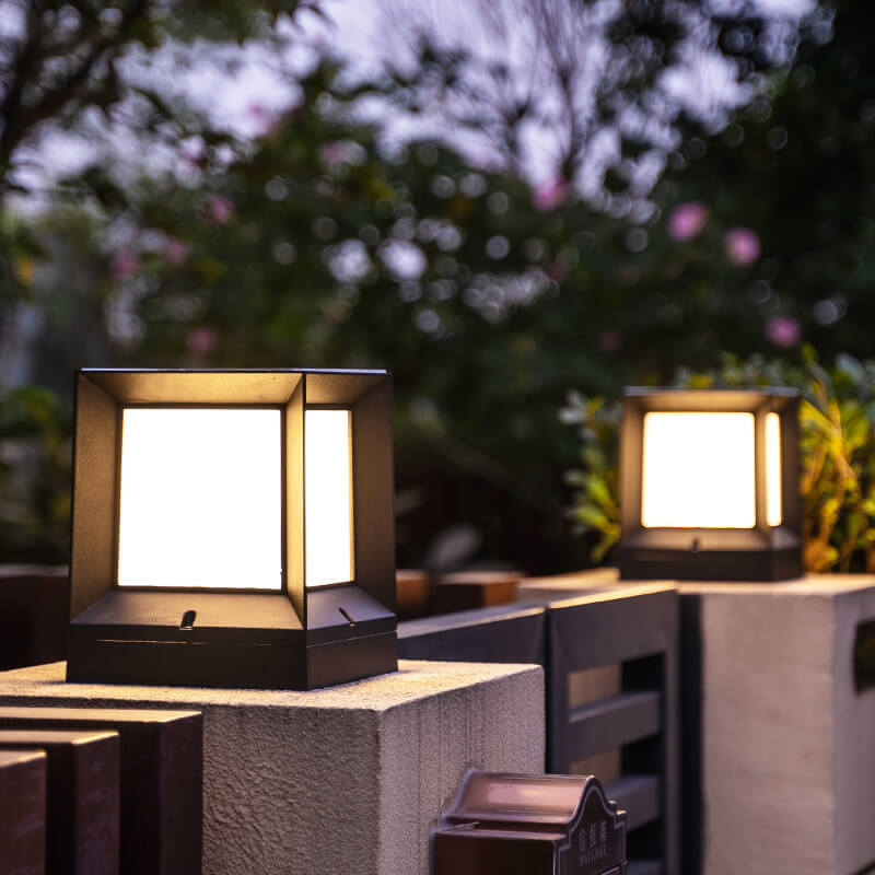 Premium Waterproof Square LED Solar Lawn Fence Light