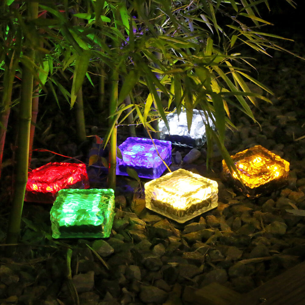 Premium Solar LED Waterproof Glass Garden Ground Light