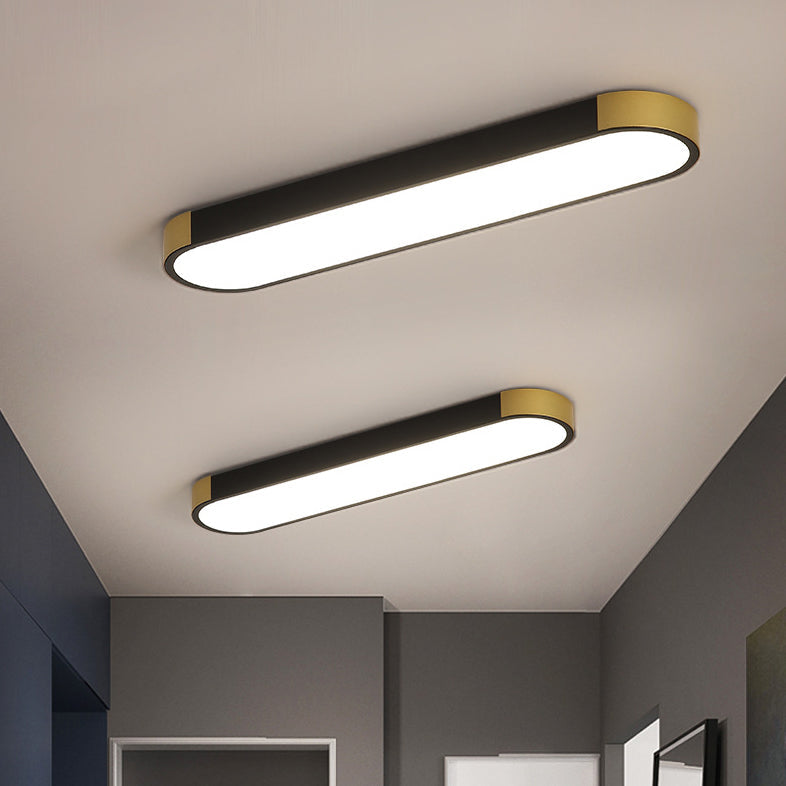 Minimalist Rectangular LED Flush Mount
