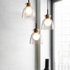 Nordic Rippled Glass Pendant Lamp