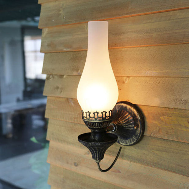 Antique Kerosene Wall Sconce