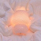 Vintage Glass Mushroom LED Table Lamp - 1-Light Night Light