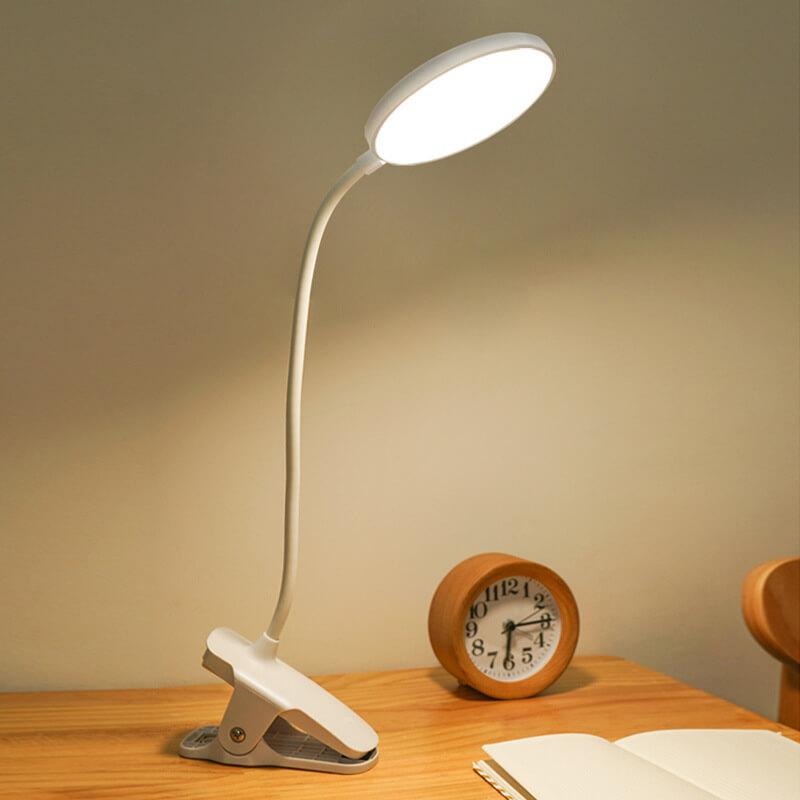 Rechargeable LED Clip Desk Lamp - Eye-Caring Night Light