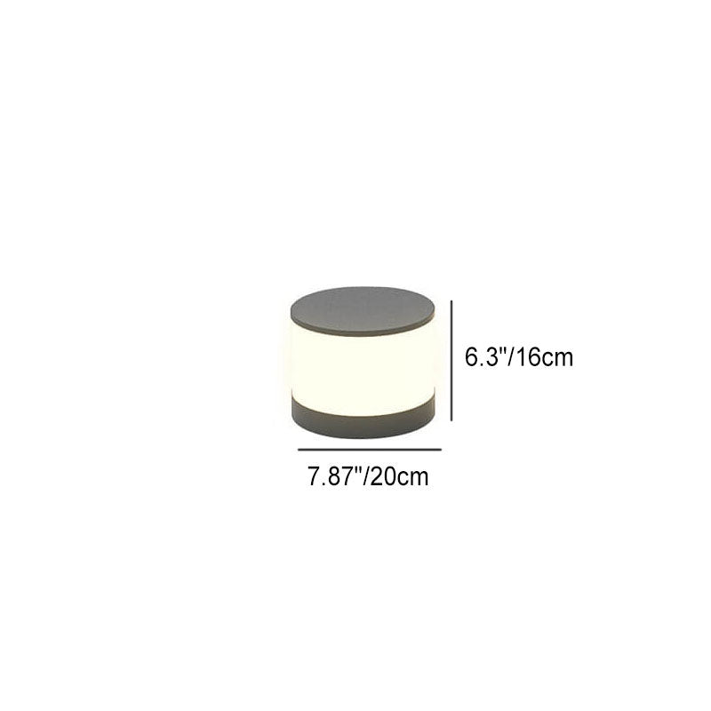 Premium Waterproof LED Solar Round Column Post Light