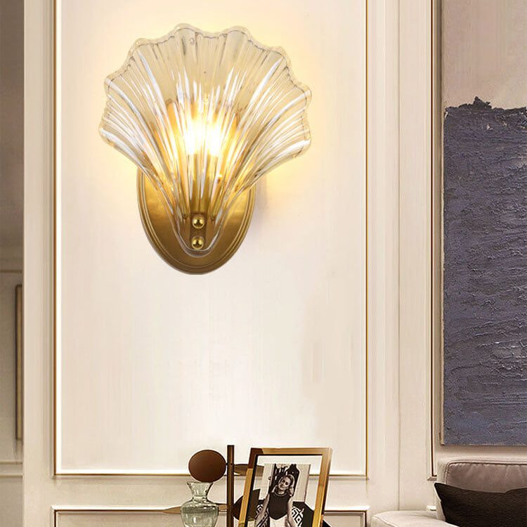 Glass Shell 1-Light Wall Sconce