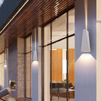 Contemporary Trapezoid LED 2-Light Sconce