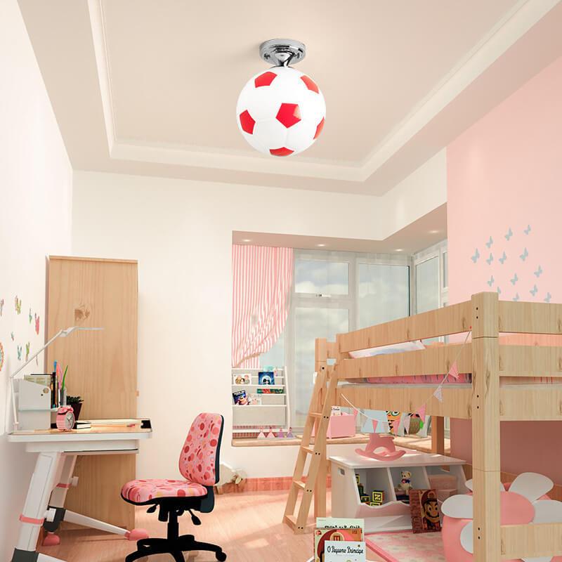 Premium Basketball & Soccer Semi-Flush Mount Ceiling Light