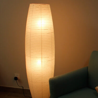 Nordic Minimalist 2-Light Rice Paper Floor Lamp