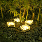 Premium Solar LED Waterproof Glass Garden Ground Light