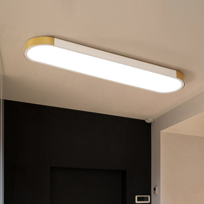 Minimalist Rectangular LED Flush Mount
