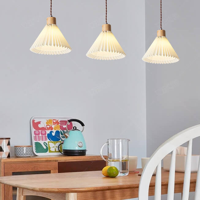 Nordic Minimalist 1-Light Pleated Pendant Lamp