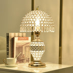 Elegant Crystal Dome Table Lamp - 1-Light Design