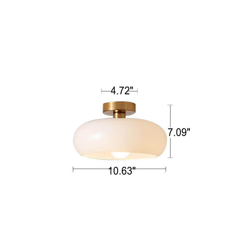 Modern Retro Round Glass Pendant Light