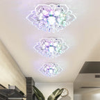 Elegant Crystal Flower LED Flush Mount Ceiling Light