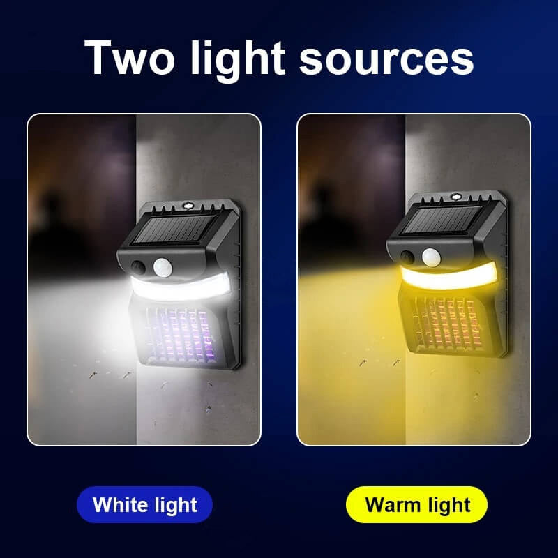 Premium Solar-Powered Mosquito Repellent Wall Sconce with Smart Sensor for Outdoor Use