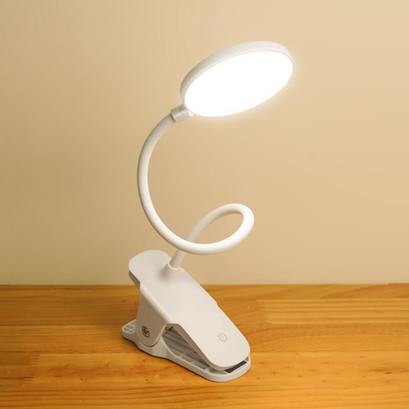 Rechargeable LED Clip Desk Lamp - Eye-Caring Night Light