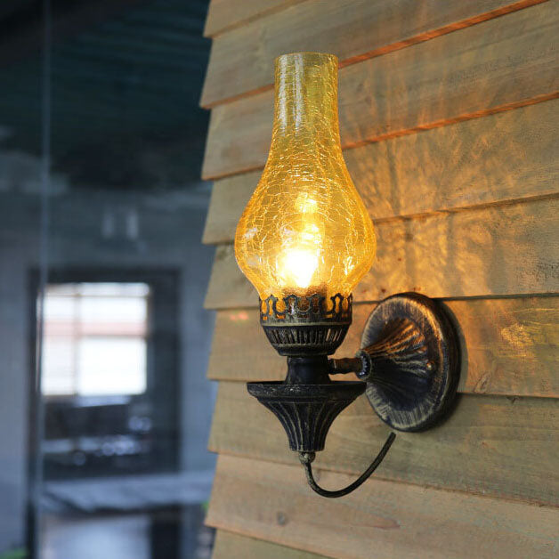 Antique Kerosene Wall Sconce