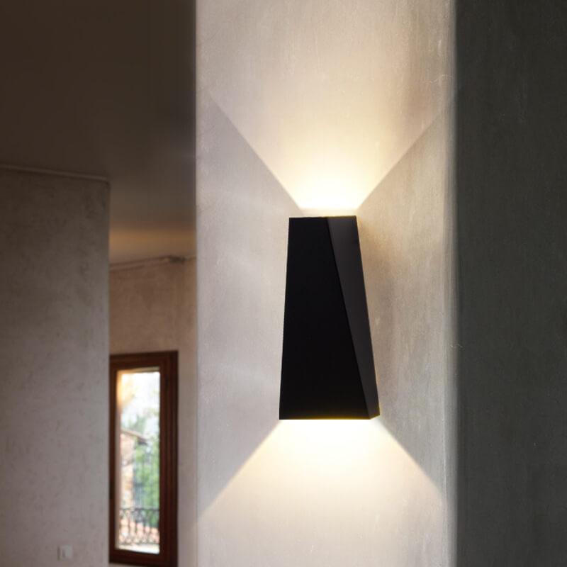Contemporary Trapezoid LED 2-Light Sconce
