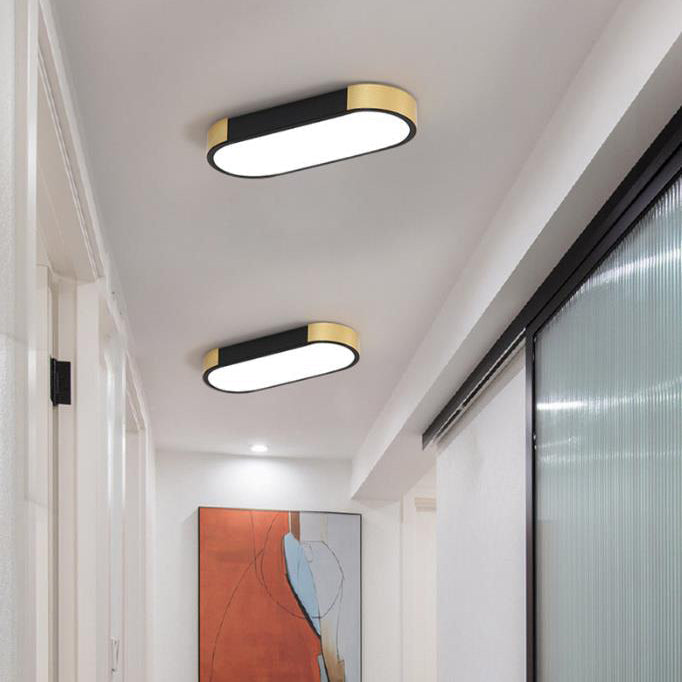 Minimalist Rectangular LED Flush Mount