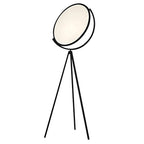 Premium Black Metal LED Tripod Floor Lamp with Rotating Design