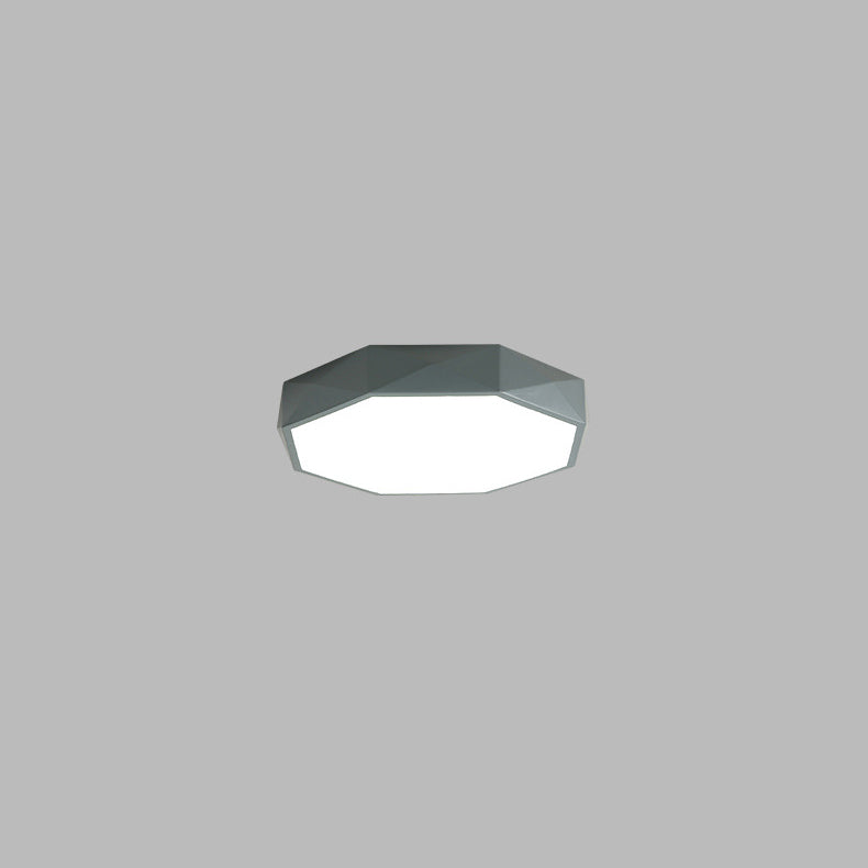 Diamond Geometry LED Flush Mount