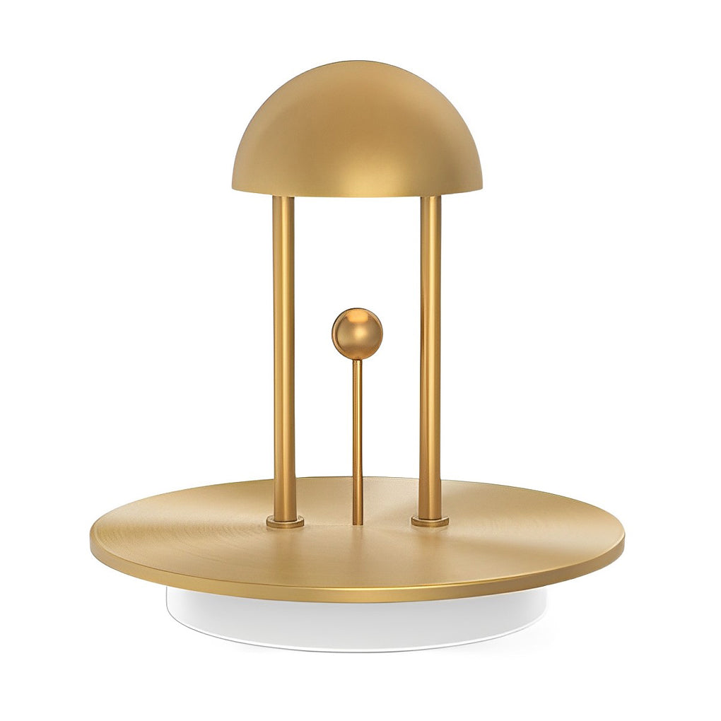 Touch Dimming Nickel Jingle Table Lamp for Ambient Lighting