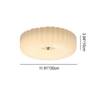 Cream Textured Glass LED Ceiling Light