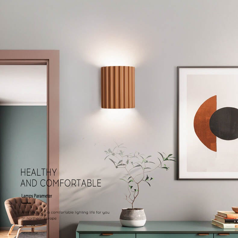Striped Macaron Resin Wall Sconce