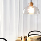 Nordic Rippled Glass Pendant Lamp