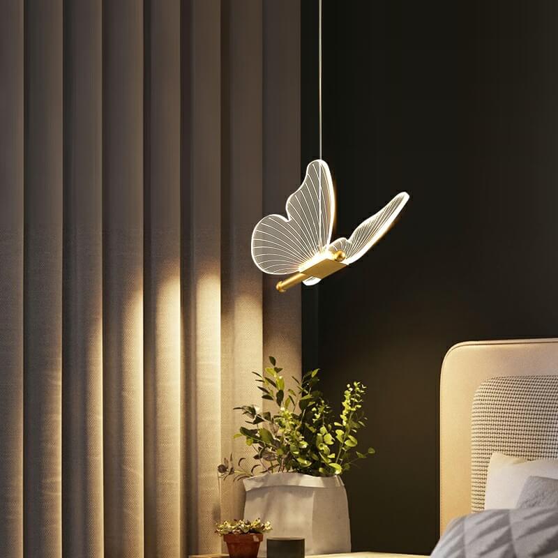 Elegant Acrylic Butterfly LED Pendant Light