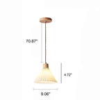 Nordic Minimalist 1-Light Pleated Pendant Lamp