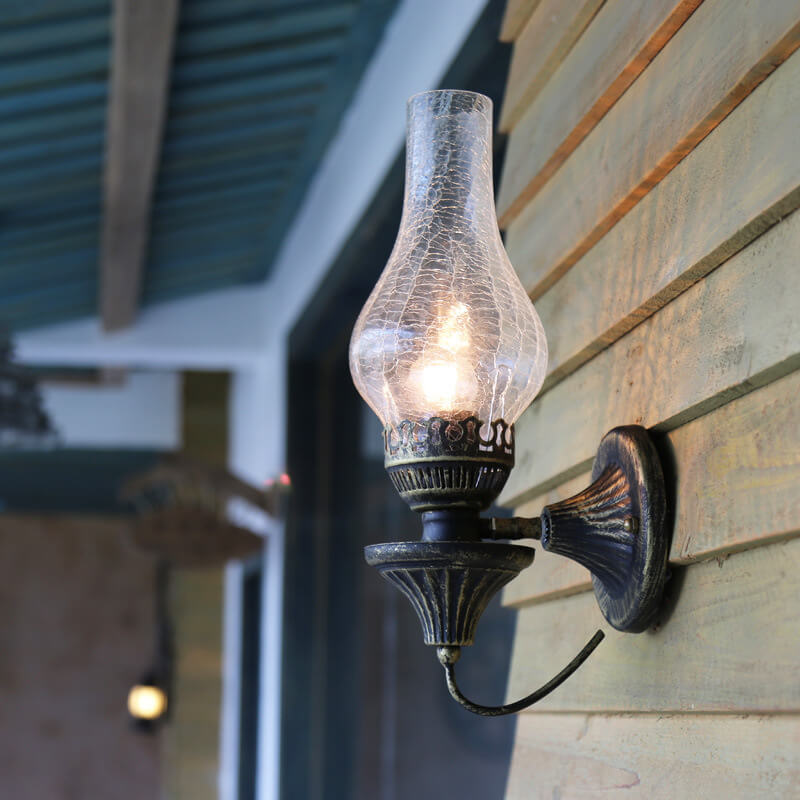 Antique Kerosene Wall Sconce