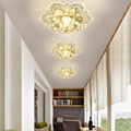 Elegant Crystal Flower LED Flush Mount Ceiling Light