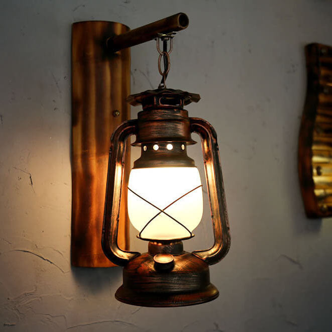 Vintage Horse Lantern Wall Sconce