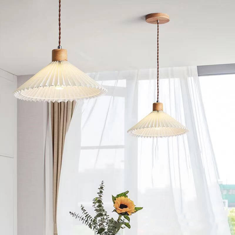 Nordic Minimalist 1-Light Pleated Pendant Lamp