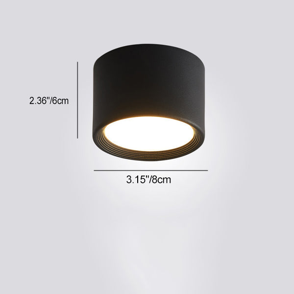 Contemporary Aluminum Acrylic LED Flush Mount Ceiling Light for Hallways