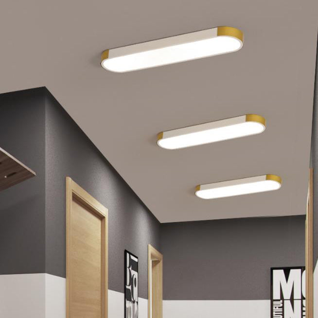 Minimalist Rectangular LED Flush Mount