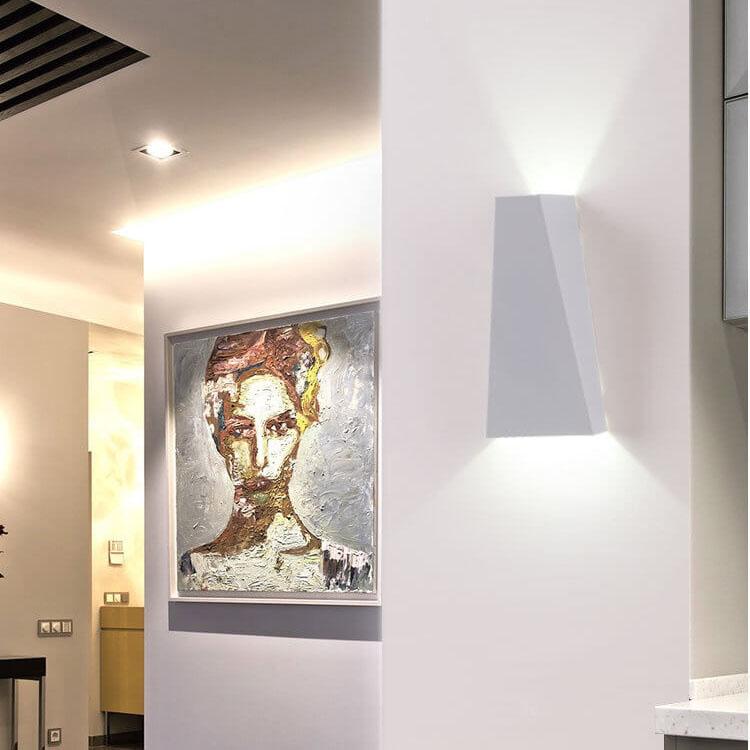 Contemporary Trapezoid LED 2-Light Sconce