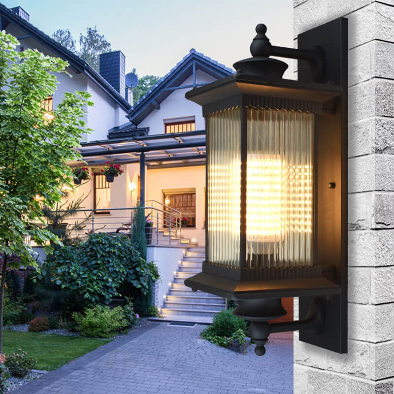 Premium Retro Rectangular Waterproof Outdoor Wall Sconce