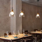 Nordic Rippled Glass Pendant Lamp