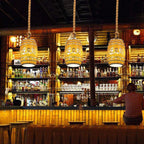 Rustic Wine Barrel Resin Pendant Light